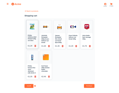 Cart autofill