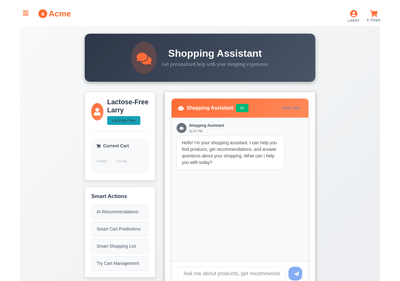AI shopping assistant